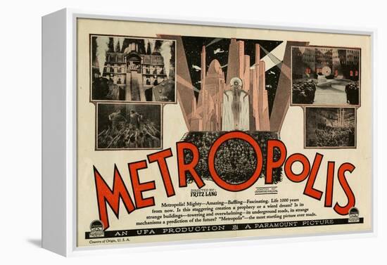 Metropolis, 1926-null-Framed Stretched Canvas