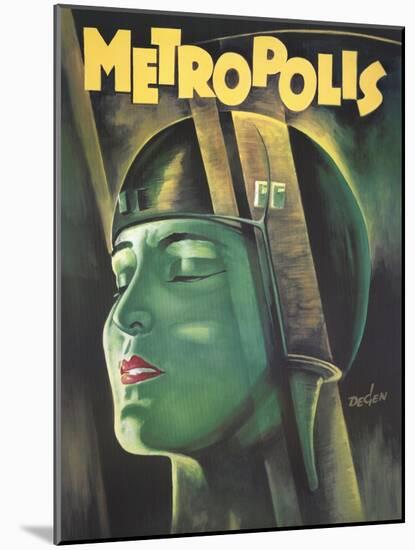 Metropolis, 1926-null-Mounted Art Print