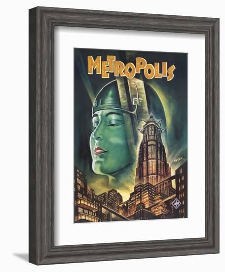 Metropolis, 1926-null-Framed Art Print