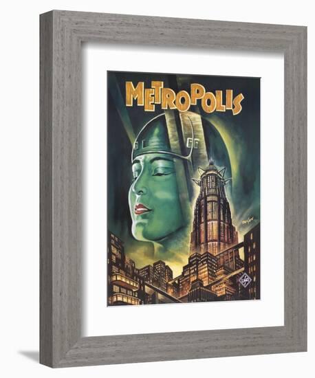 Metropolis, 1926-null-Framed Art Print