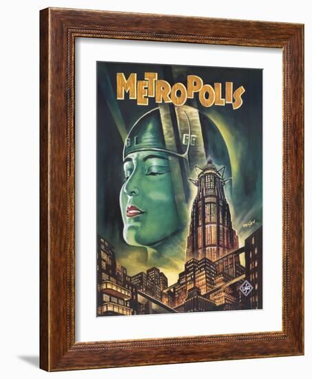 Metropolis, 1926-null-Framed Art Print