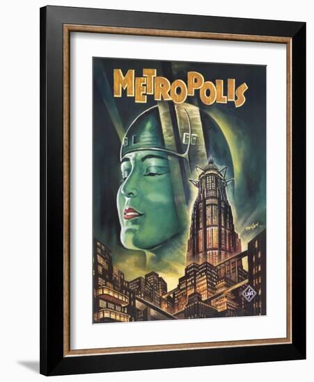 Metropolis, 1926-null-Framed Art Print