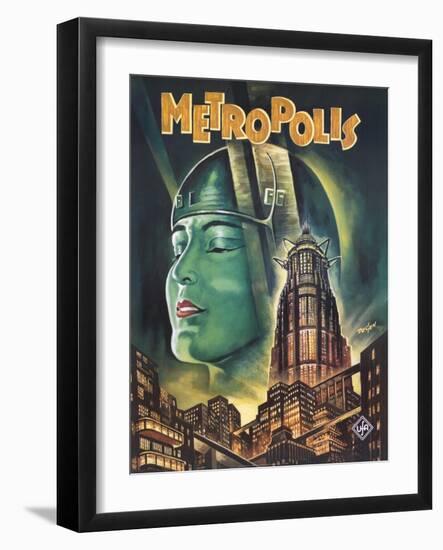 Metropolis, 1926-null-Framed Art Print