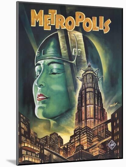 Metropolis, 1926-null-Mounted Art Print