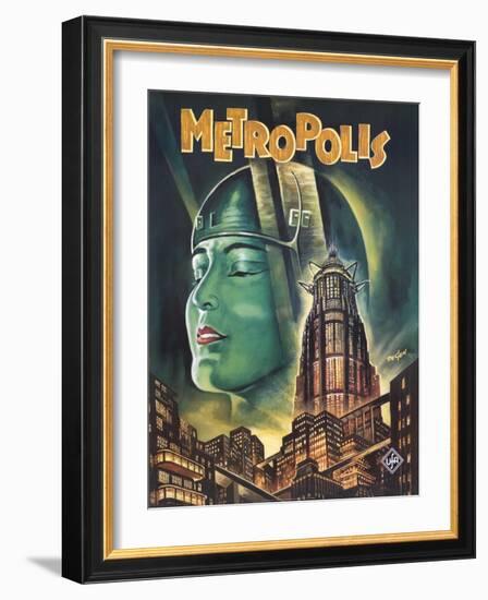 Metropolis, 1926-null-Framed Art Print