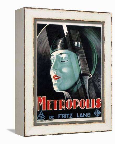 Metropolis, 1927-null-Framed Premier Image Canvas