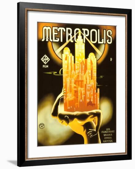 Metropolis, 1928-Unknown Unknown-Framed Giclee Print