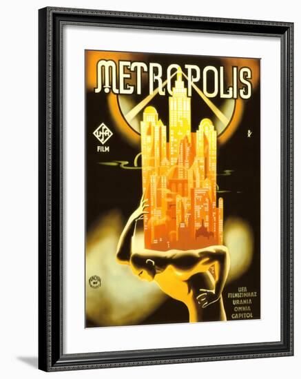 Metropolis, 1928-Unknown Unknown-Framed Giclee Print
