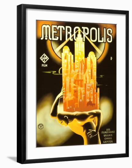 Metropolis, 1928-Unknown Unknown-Framed Giclee Print