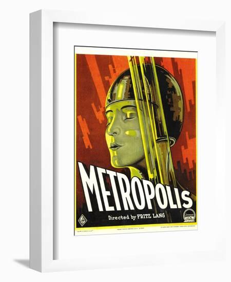 Metropolis, Brigitte Helm, 1927-null-Framed Art Print