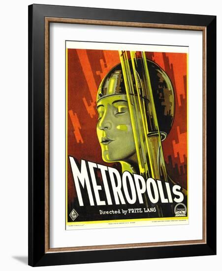 Metropolis, Brigitte Helm, 1927-null-Framed Art Print