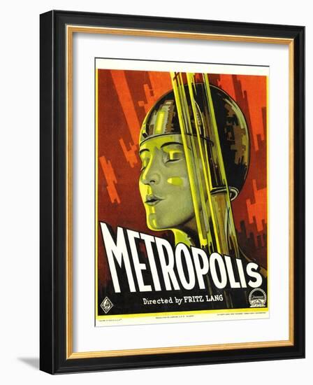 Metropolis, Brigitte Helm, 1927-null-Framed Art Print