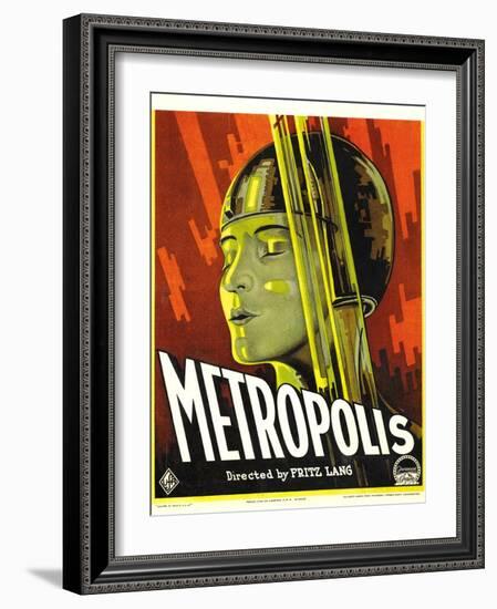 METROPOLIS, Brigitte Helm, 1927-null-Framed Art Print