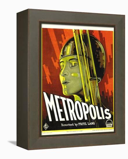 METROPOLIS, Brigitte Helm, 1927-null-Framed Stretched Canvas
