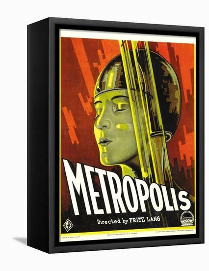 METROPOLIS, Brigitte Helm, 1927-null-Framed Stretched Canvas