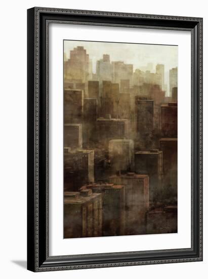 Metropolis City 1-Ken Roko-Framed Art Print