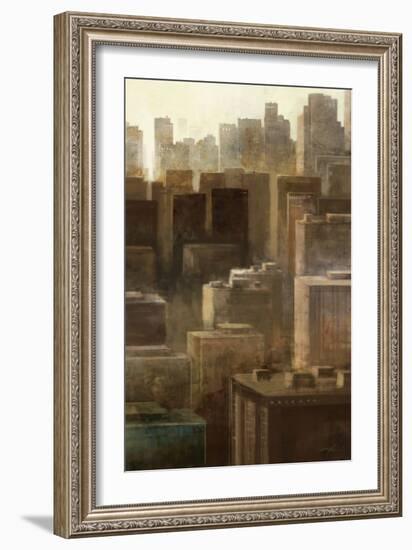 Metropolis City 2-Ken Roko-Framed Art Print