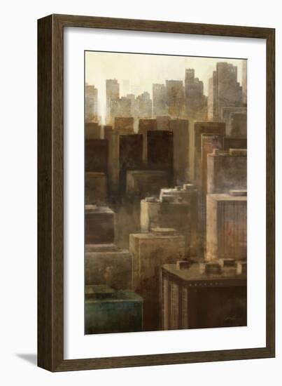 Metropolis City 2-Ken Roko-Framed Art Print