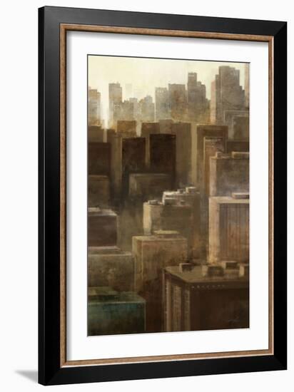 Metropolis City 2-Ken Roko-Framed Art Print