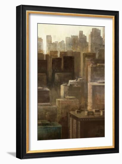 Metropolis City 2-Ken Roko-Framed Art Print