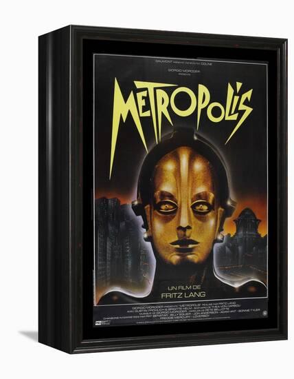 Metropolis, French Movie Poster, 1926-null-Framed Stretched Canvas