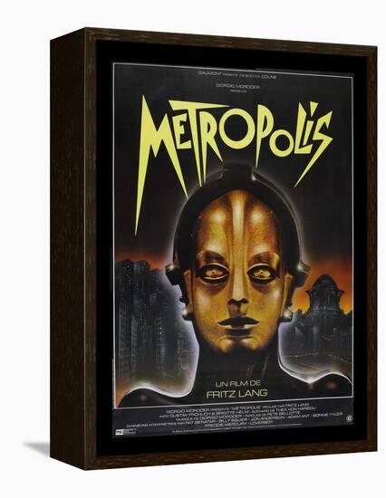 Metropolis, French Movie Poster, 1926-null-Framed Stretched Canvas