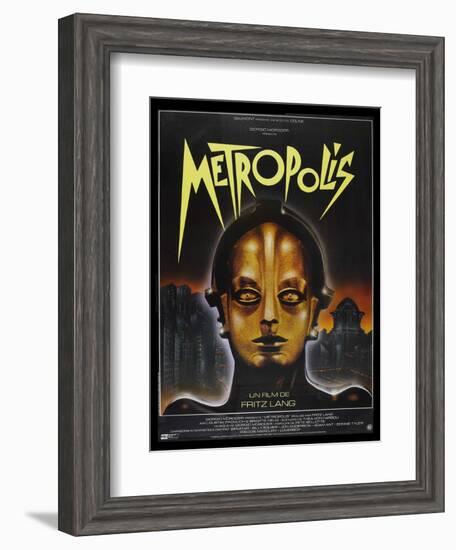 Metropolis, French Movie Poster, 1926-null-Framed Art Print