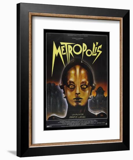 Metropolis, French Movie Poster, 1926-null-Framed Art Print