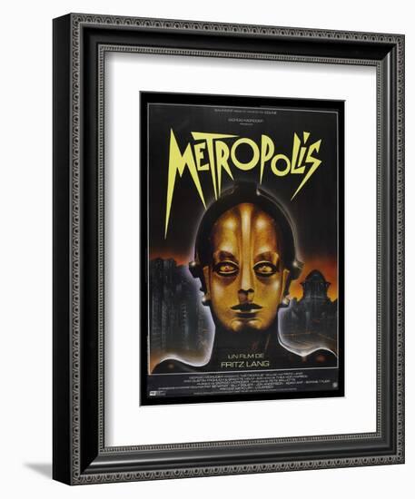 Metropolis, French Movie Poster, 1926-null-Framed Art Print