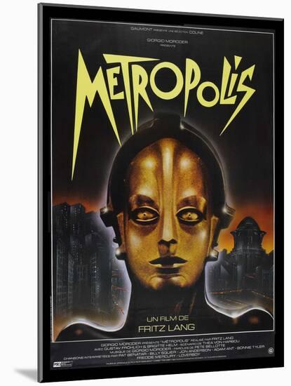 Metropolis, French Movie Poster, 1926-null-Mounted Art Print