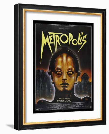 Metropolis, French Movie Poster, 1926-null-Framed Art Print