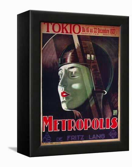 Metropolis, French Movie Poster, 1926-null-Framed Stretched Canvas