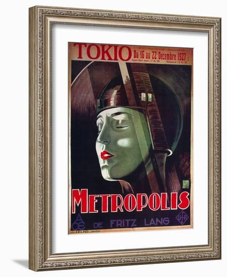 Metropolis, French Movie Poster, 1926-null-Framed Art Print