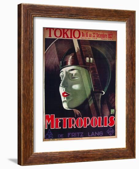 Metropolis, French Movie Poster, 1926-null-Framed Art Print