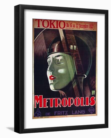 Metropolis, French Movie Poster, 1926-null-Framed Art Print