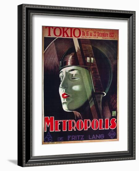 Metropolis, French Movie Poster, 1926-null-Framed Art Print