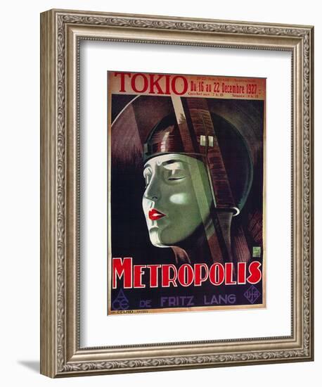 Metropolis, French Movie Poster, 1926-null-Framed Art Print