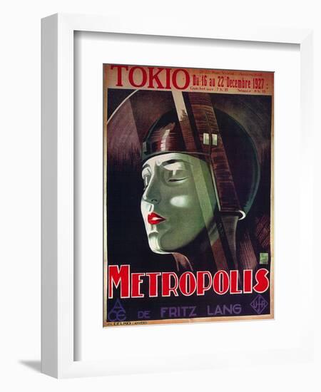 Metropolis, French Movie Poster, 1926-null-Framed Art Print