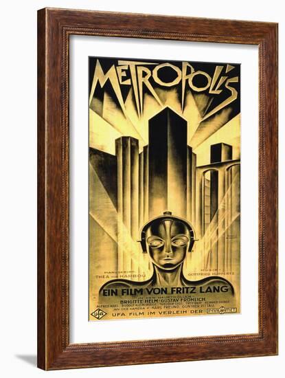 Metropolis, Fritz Lang-null-Framed Premium Giclee Print