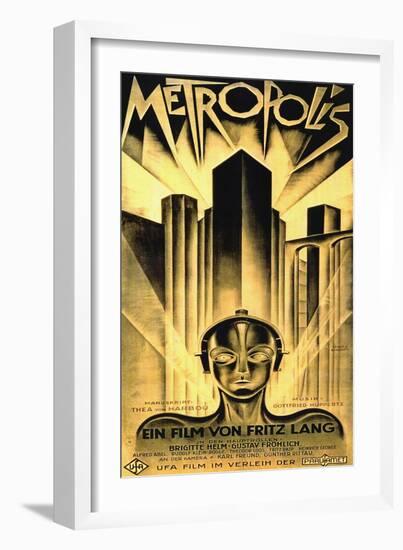 Metropolis, Fritz Lang-null-Framed Premium Giclee Print