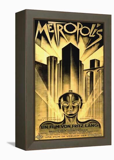 Metropolis, Fritz Lang-null-Framed Stretched Canvas