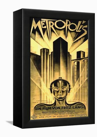 Metropolis, Fritz Lang-null-Framed Stretched Canvas