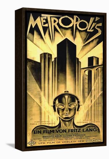 Metropolis, Fritz Lang-null-Framed Stretched Canvas