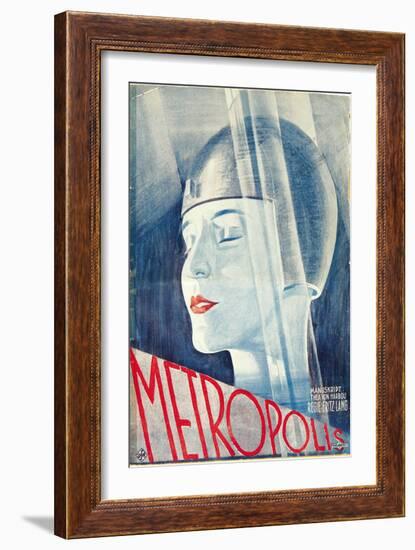 Metropolis, German Movie Poster, 1926-null-Framed Art Print