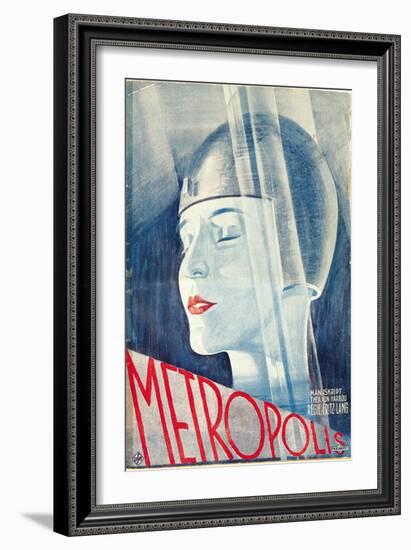 Metropolis, German Movie Poster, 1926-null-Framed Art Print