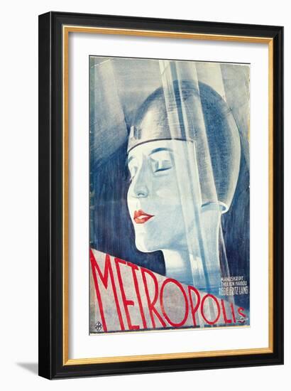 Metropolis, German Movie Poster, 1926-null-Framed Art Print