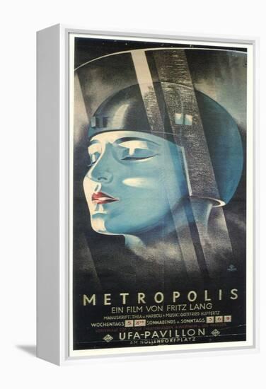 Metropolis, German Movie Poster, 1926-null-Framed Stretched Canvas