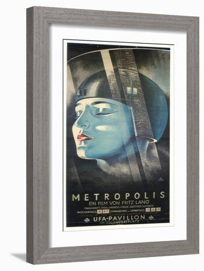 Metropolis, German Movie Poster, 1926-null-Framed Art Print