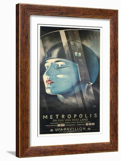 Metropolis, German Movie Poster, 1926-null-Framed Art Print