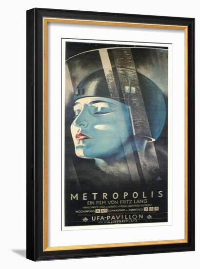 Metropolis, German Movie Poster, 1926-null-Framed Art Print